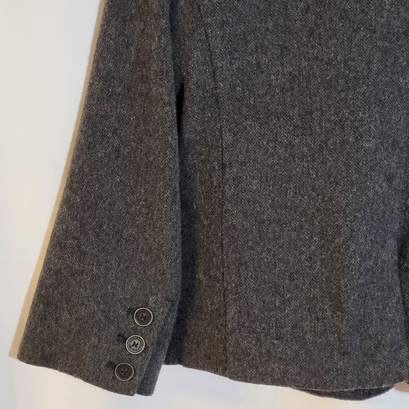 Abercrombie & Fitch Wool Blazer - Dark Gray with Crest - Picture 6 of 8